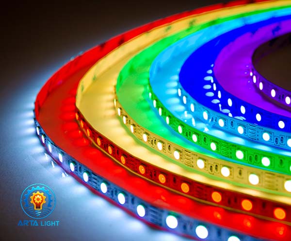 ریسه ۱۲ ولت تراکم ۶۰ RGB