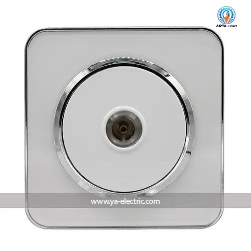پریز آنتن TV اسپیناس طلایی زه سفید میان سفید