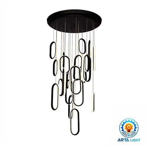 چراغ آویز مدرن کد L6412 21BK