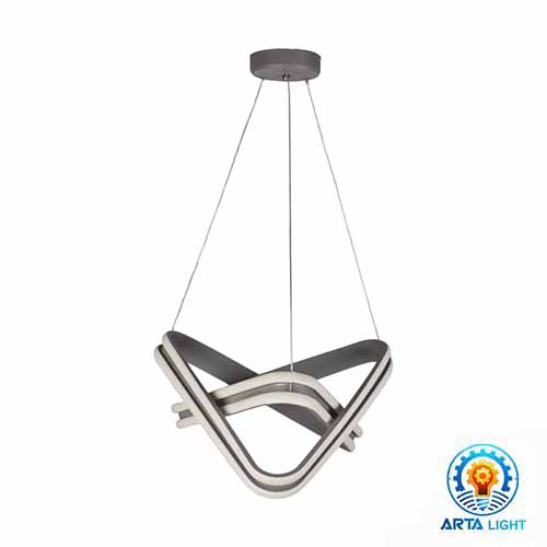 چراغ آویز کد A6415 T طوسی (ریموت دار)