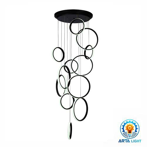 چراغ آویز کد L6409/12BK