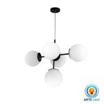 لوستر ۵ شعله کد A1257/5-WT.WT سفید