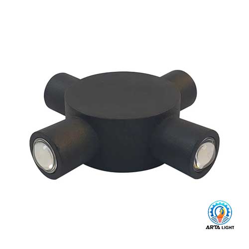 چراغ دکوراتیو چهار طرفه گرد لوله بلند (4 وات)