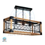 لوستر سه شعله روستیک کد 2233 3BK