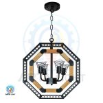 لوستر چهار شعله روستیک کد 2228 4BK