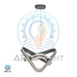 چراغ آویز مدرن کد A6415 T طوسی (ریموت دار)