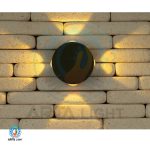 چراغ دکوراتیو چهار طرفه گرد (4 وات) کد 1120 ونشه